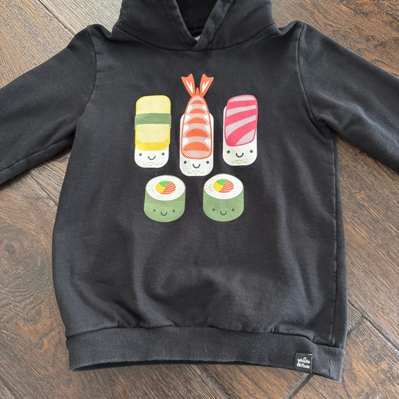 Whistle & Flute Kids Black Sushi Hoodie - Picture 2 of 4